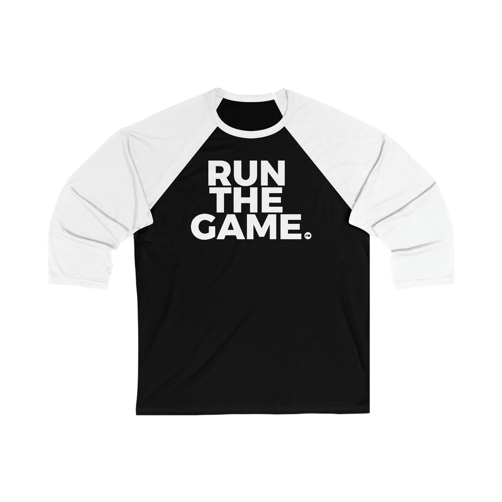 RUN THE GAME 3\4 Sleeve Baseball Tee