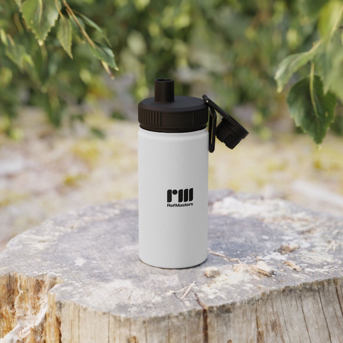 RefMasters Stainless Steel Water Bottle (white)