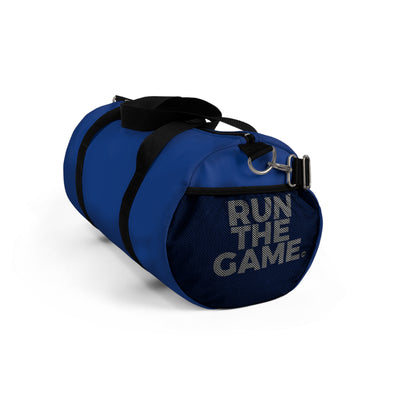 Blue RUN THE GAME Duffel Bag