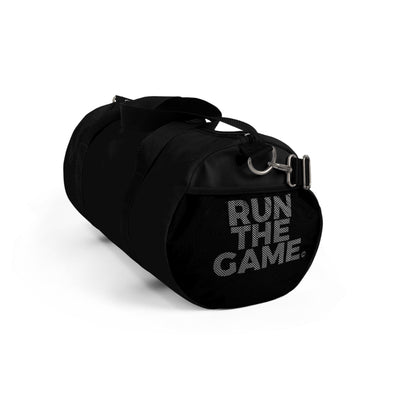 Black RUN THE GAME Duffel Bag