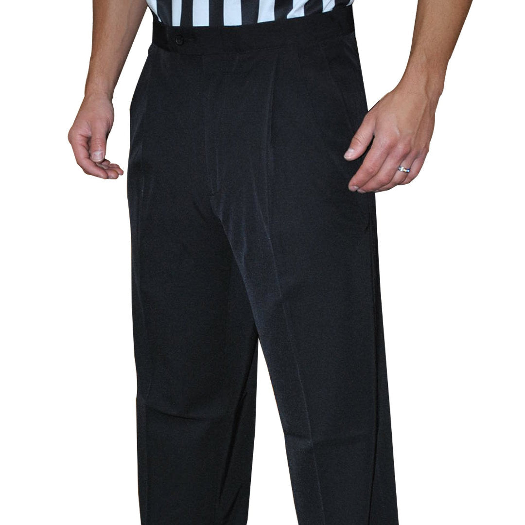 Smitty 4-Way Tapered Fit Stretch Pleated Pants with Slash Pockets